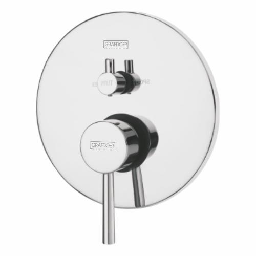 Single Lever Concealed Mixer & Diverter High Flow & Three Outlet exposed parts kit Chrome